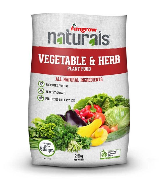 Amgrow Naturals Fertiliser Vegetable & Herb 2.5kg