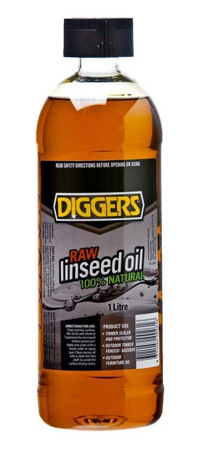 Diggers Raw Linseed Oil 1L