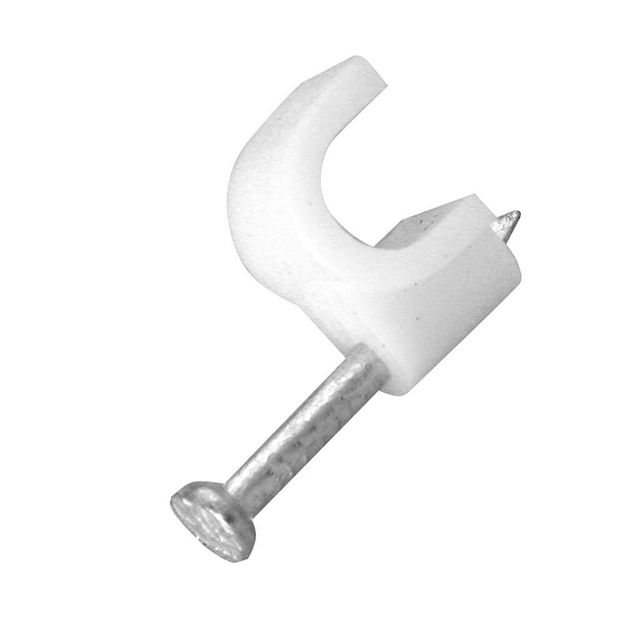 Antsig Cable Clip White 6mm - 30 Pack