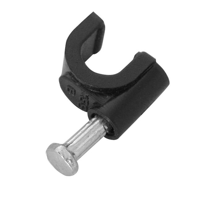 Antsig Clip Cable Black 6mm - 30 Pack