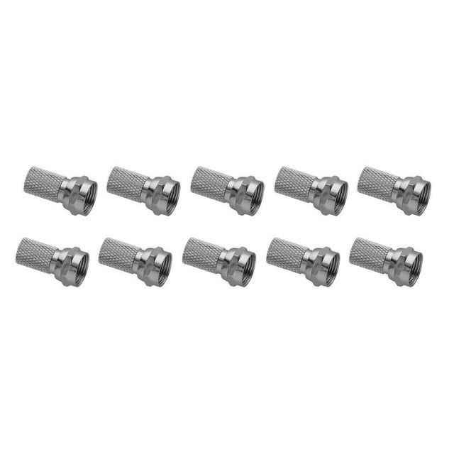 Antsig RG6 Twist-On F-Connectors - 10 Pack