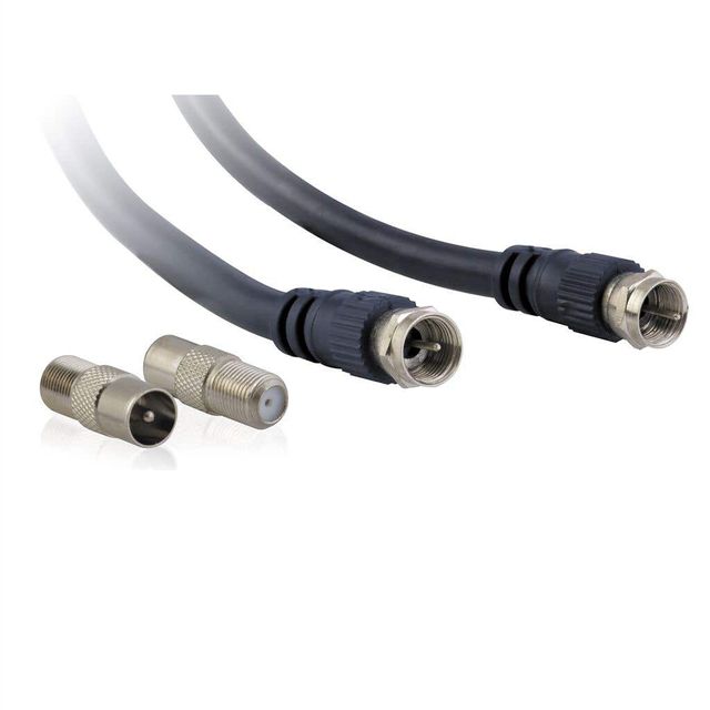 Antsig F Connector Quad Sheild Flylead 3 Metre