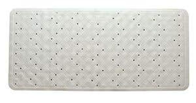 Supertex Suction Shower Mat White 340 x 740mm