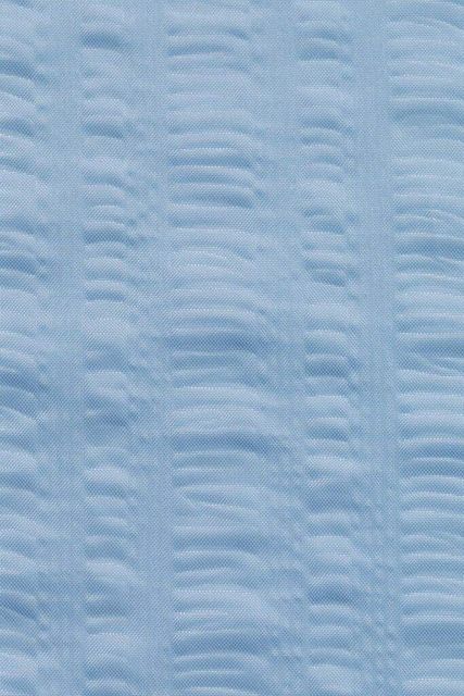 Supertex Seersuck Polyester Shower Curtain Blue