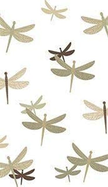 Supertex Polyester Shower Curtain Dragon Fly Print