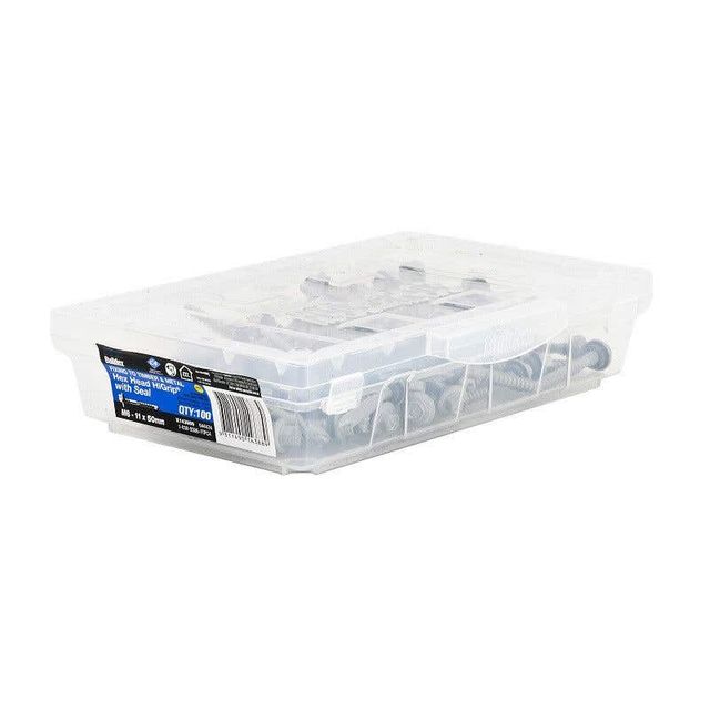 Buildex® RoofZips® Hex Head HIGRIP with Seal M6 - 11 x 50mm - 100 Pack