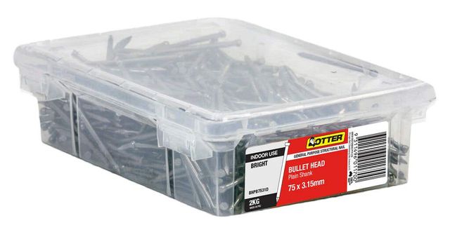 Otter Bullet Head Bright Nail 75x3.15mm 2kg