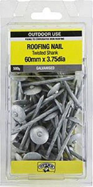 Otter Nail Roof Twist Galvanised 60x3.75mm (500G)