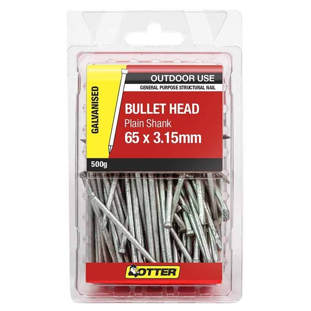 Otter Nail Bullet head Galvanised 65x3.15mm (500G)