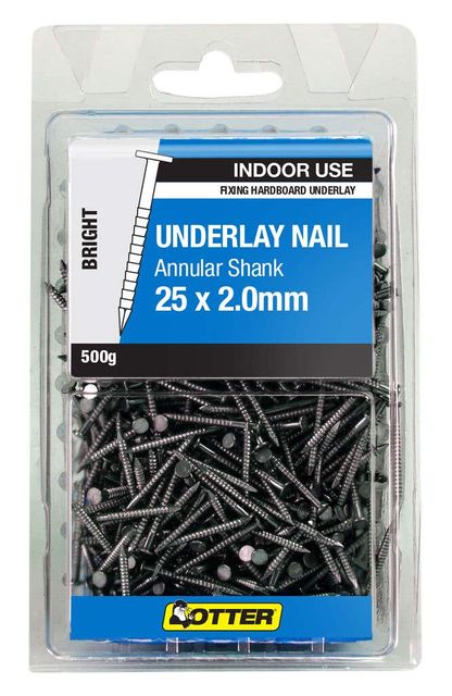 Otter Underlay Hardboard Nail 25x2mm 500g