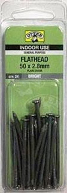 Otter Nail Flathead Bright Steel 50x2.80mm (24 Pack)