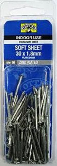 Otter Nail Soft Sheet Zinc Plated 30x1.80mm (90 Pack)