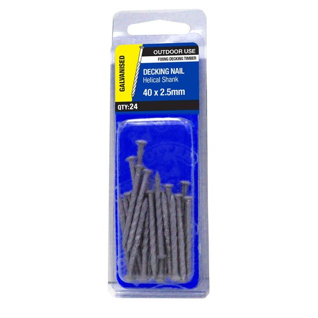 Otter Galvanised Decking Nail 40x2.50mm - 24 Pack