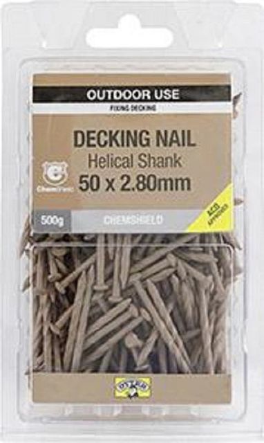 Otter Nail Titadeck Helical Chemshield 50x2.80mm (500G)