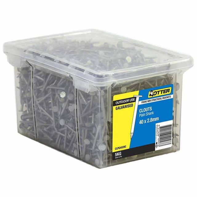 Otter Galvanised Clout Nail 40 x 2.80mm 5kg
