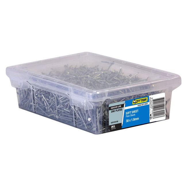 Otter Soft Sheet Zinc Plated Nail 30x1.80mm 2kg