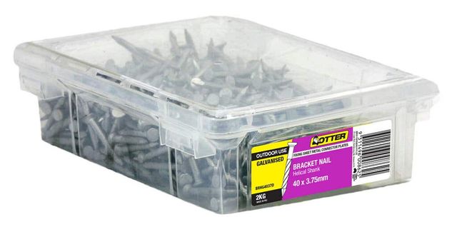 Otter Bracket Nail Galvanised Helical Shank 40 x 3.75mm 2kg