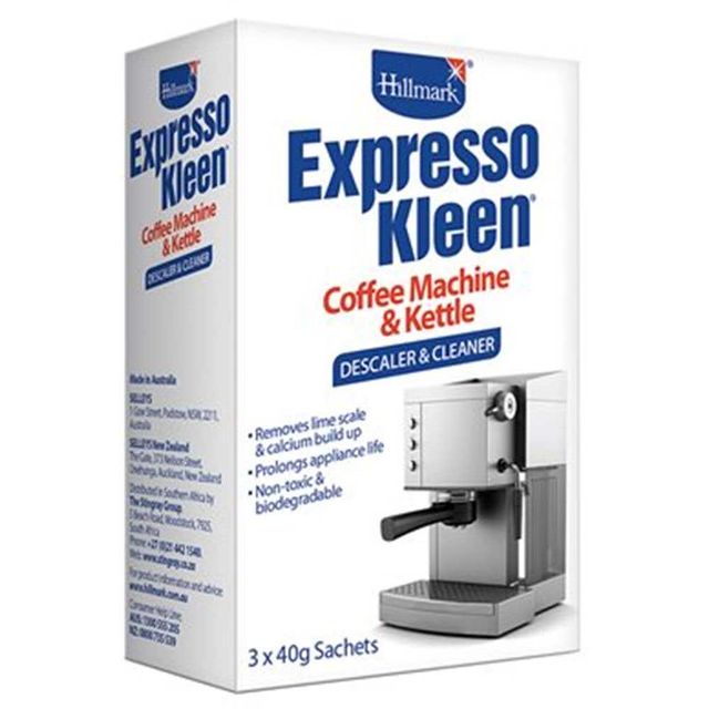 Hillmark Expresso Kleen Descaler and Cleaner 3x40g