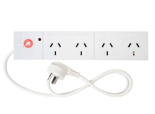 Arlec 4 Outlet Powerboard with Surge Protector