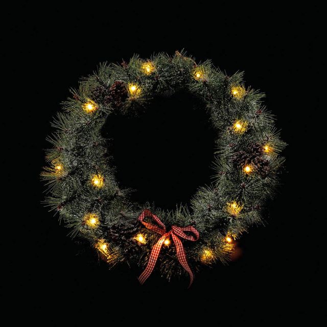 Arlec Battery Operated Wreath with Bow
