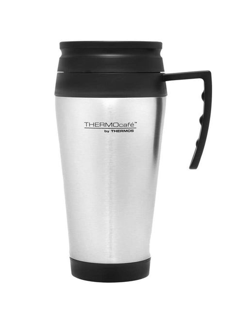 THERMOcafe™ 400ml Stainless Steel Outer Foam Insulated Travel Mug