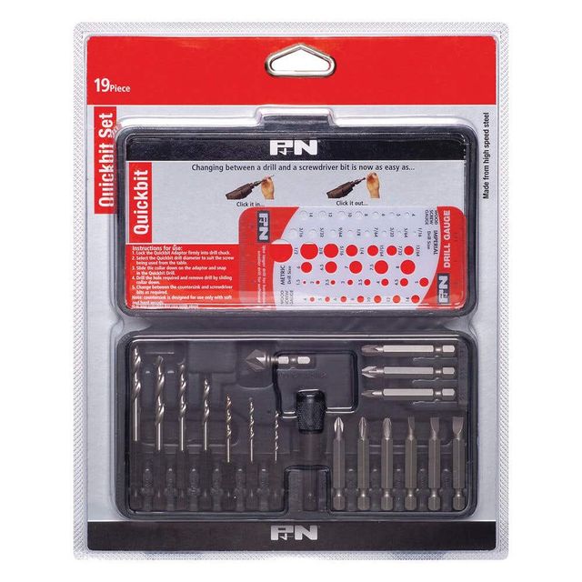 P&N Quickbit Impact Drill Set - 19 Piece
