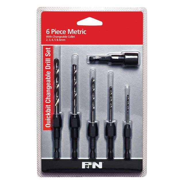 P&N Quickbit Changeable Drill Set Metric - 6 Piece