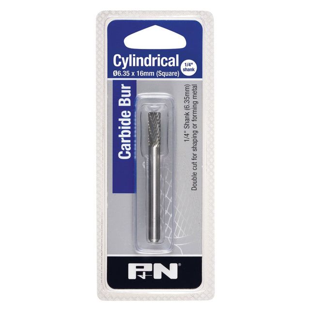 P&N 6 X 16mm Cylindrical Square Carbide Burr