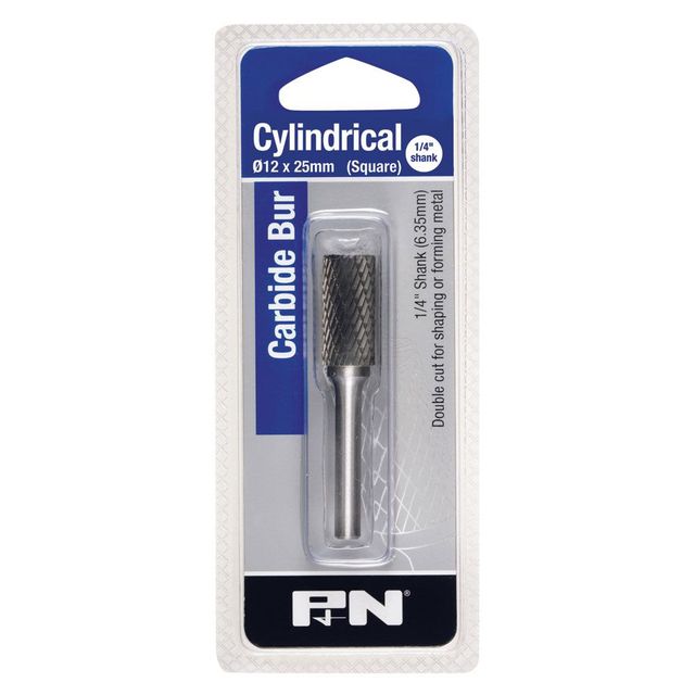 P&N 12 X 25mm Cylindrical Square Carbide Burr