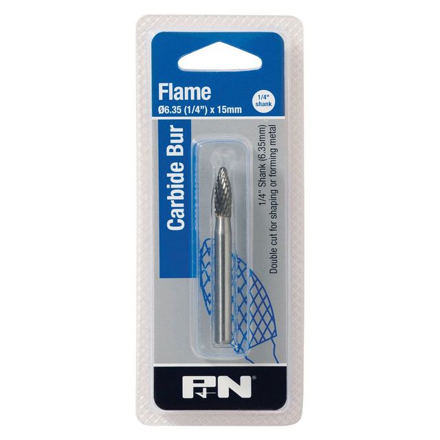P&N 6 X 15mm Flame Carbide Burr