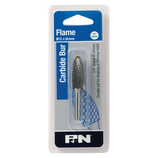 P&N 12 X 30mm Flame Carbide Burr