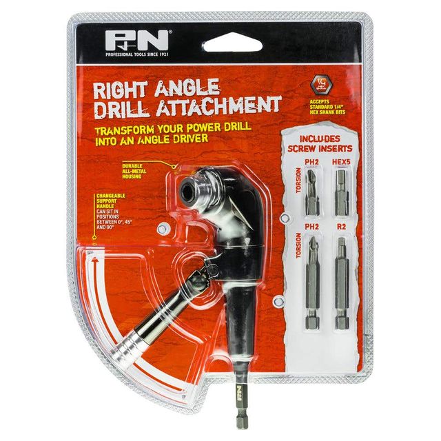 P&N 1/4-Hex Right Angle Drill/Impact Driver Attachment