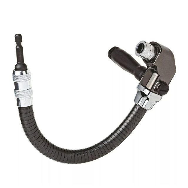 P&N Quickbits 1/4-Hex Flexible Right Angle Drill Attachment