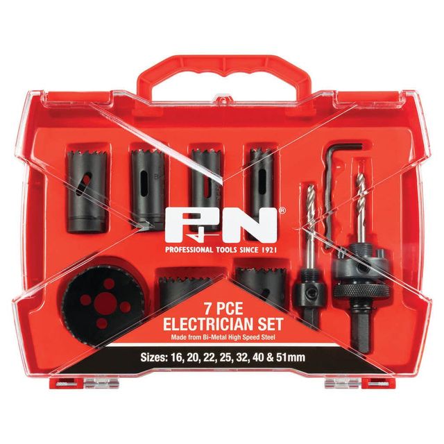 P&N Bi-Metal Holesaw Set Electrician - 7 Piece