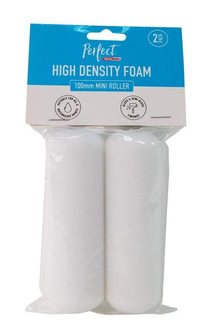 Perfect High Density Mini Roller Covers 100mm - 2 Pack