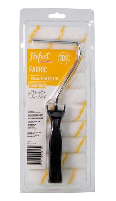 Perfect Fabric Mini Roller Set 100mm 10mm Nap
