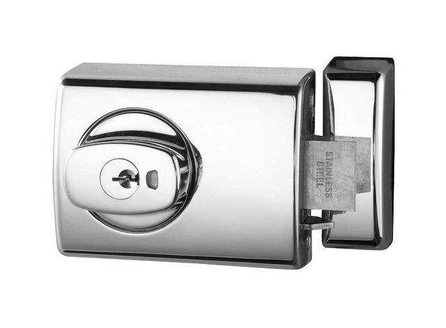 Lockwood 001 Double Cylinder Deadlatch Knob Satin Chrome Pearl