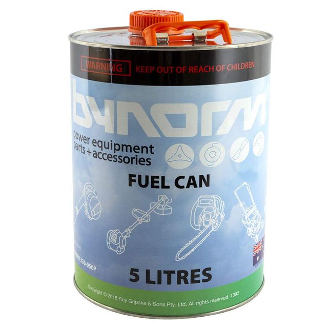 Bynorm Metal Ribbed Fuel Can 5L