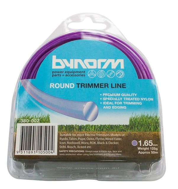 Bynorm Round Trimmer Line Purple 1.65mm 125g