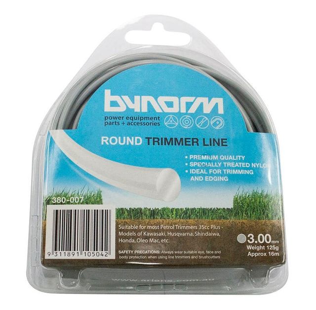 BynormRound Trimmer Line Grey 3.0mm 125g