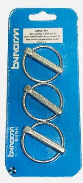 Bynorm Linch Pin 45mm X 8mm - 3 Pack