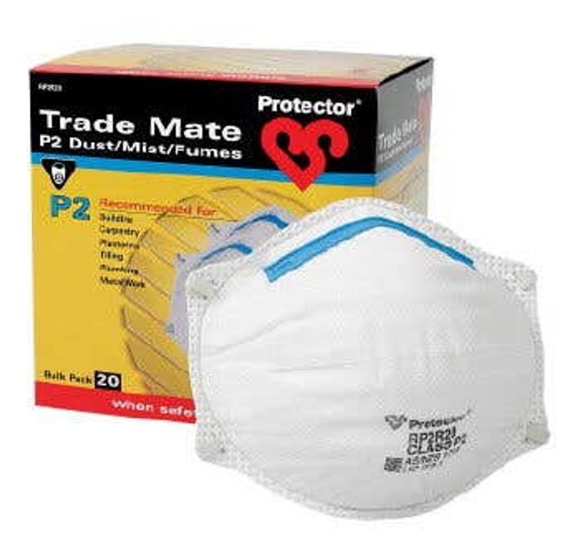 Protector P2 Trademate Disposable Face Masks - 20 Pack