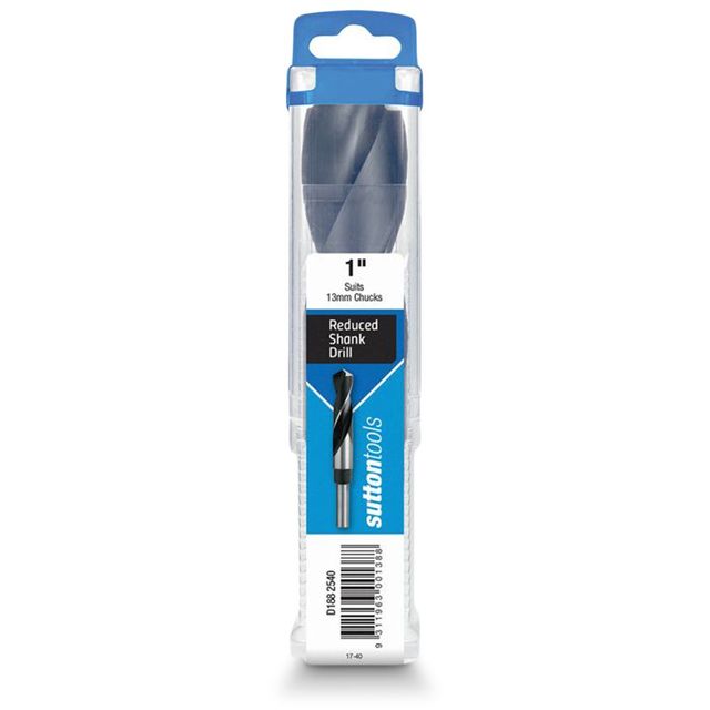 Sutton 1Inch X 152mm 12.5mm Reduced Shank Hss Metal Drill Bit