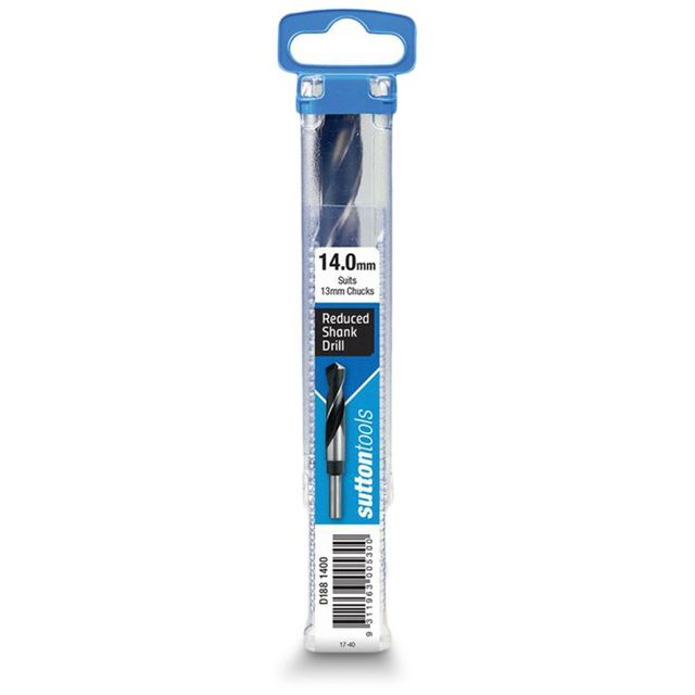 Sutton 14.0 X 152mm 12.5mm Reduced Shank Hss Metal Drill Bit