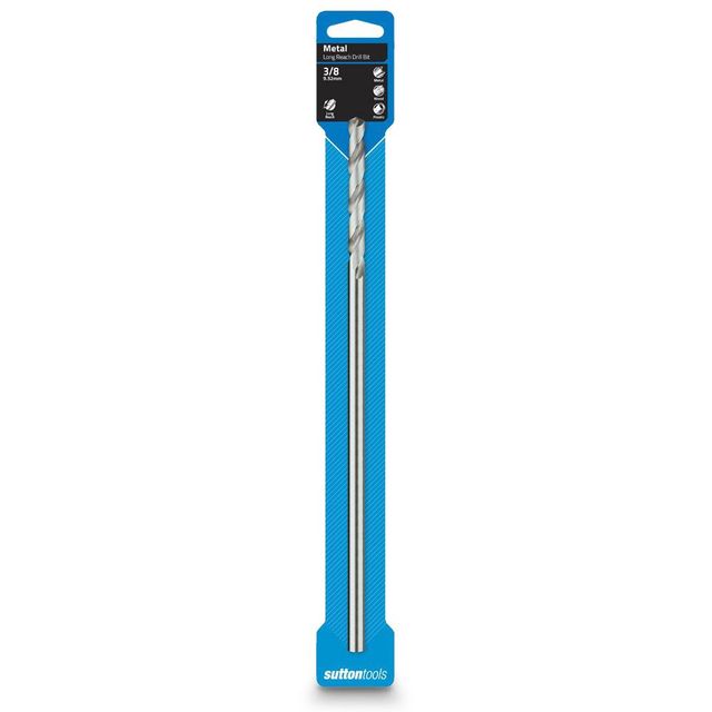 Sutton 3/8Inch X 300mm Metal Drill Bit Extra Long Series Hss