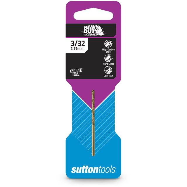 Sutton 3/32Inch X 2Inch Metal Jobber Drill Bit Hss-Cobalt