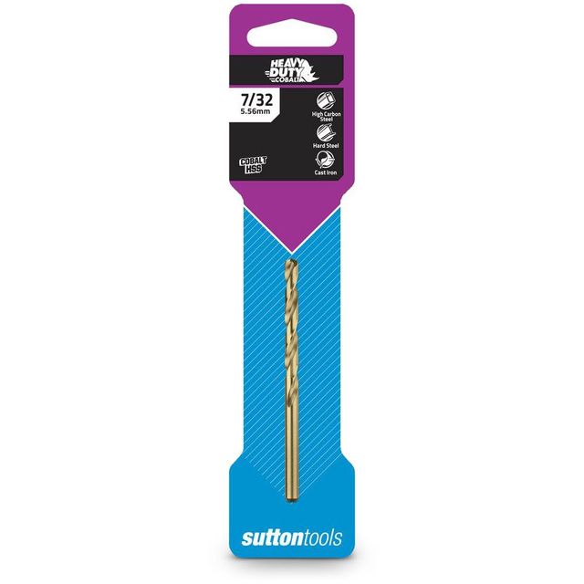 Sutton 7/32Inch X 3.3/4Inch Metal Jobber Drill Bit Hss-Cobalt