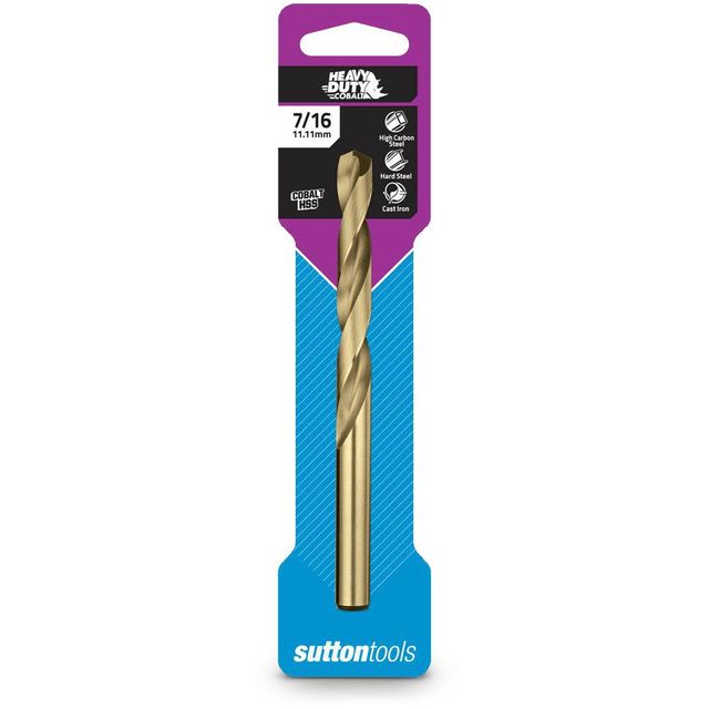 Sutton 7/16Inch X 140mm Hss-Cobalt Metal Jobber Drill Bit