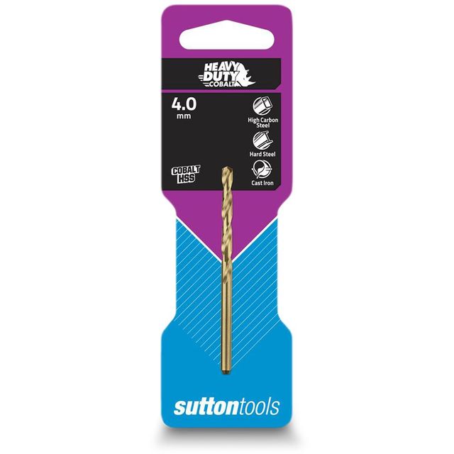 Sutton 4.0 X 75mm Hss-Cobalt Jobber Drill Bit - Hd-Cobalt