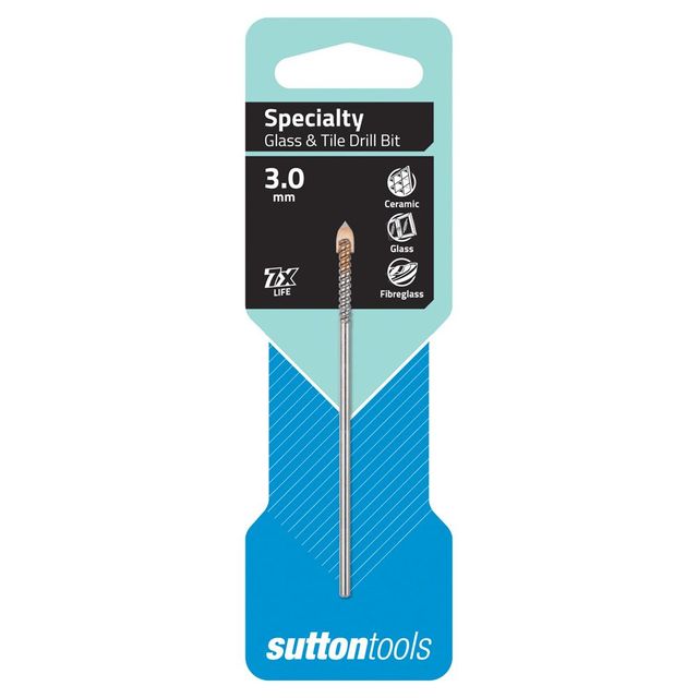 Sutton 3.0 X 80mm Tct Glass & Tile Drill Bit